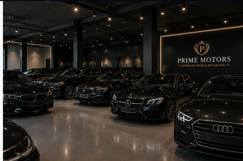 Prime Motors showroom interior